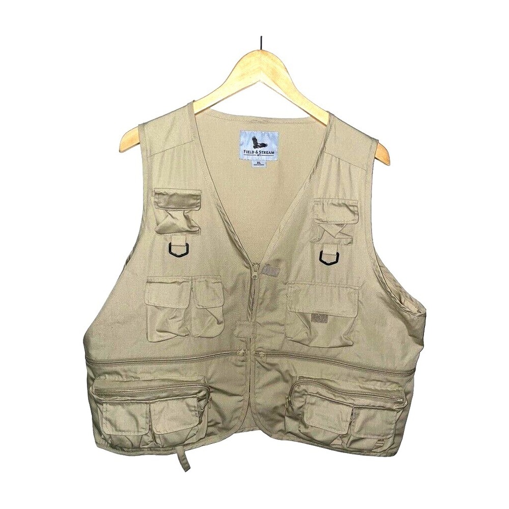 Field & Stream‎ Dove Hunting VEST Men XL Hiking ZIP Pockets